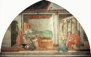 Fra Filippo Lippi The Birth and Naming of  St John the Baptist china oil painting reproduction